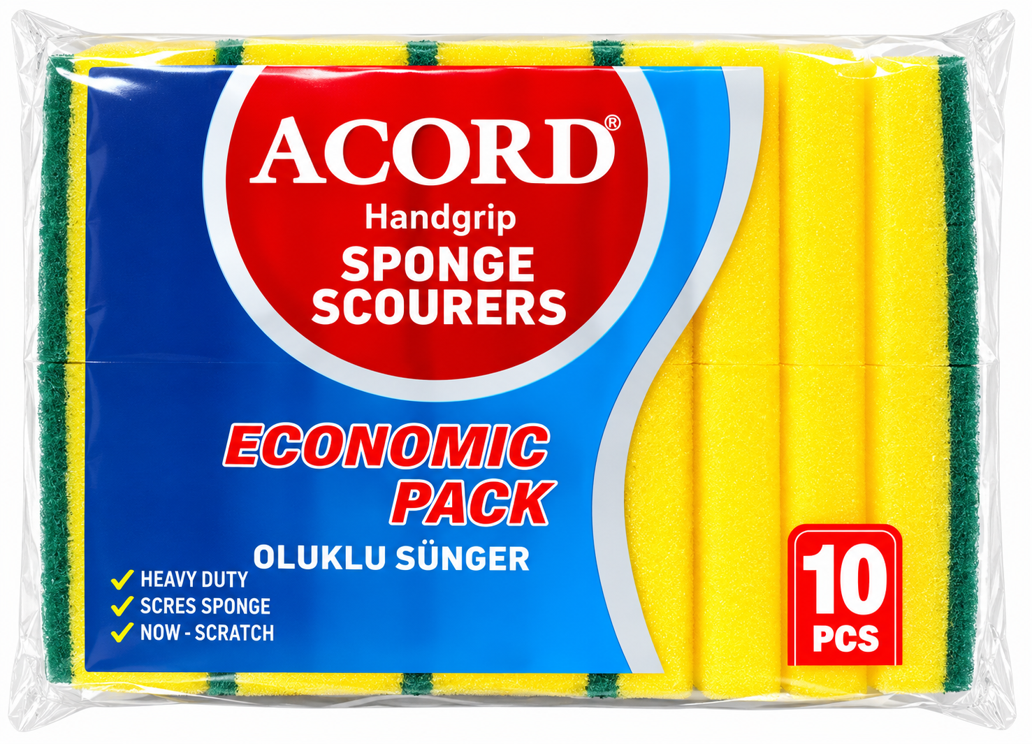 Acord 10 Lu Oluklu Sünger