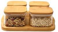 Arow Pure Bamboo 4Lü Saklama Kabı Seti