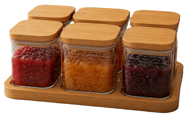 Arow Natura Set 6Lı Saklama Kabı Seti