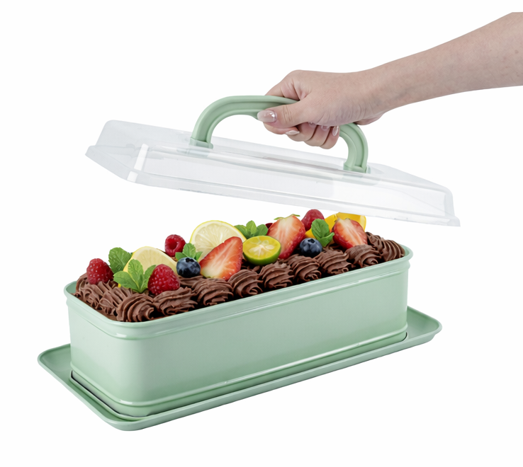Arow Sweetcase Plastik Kapaklı Kek Kalıbı