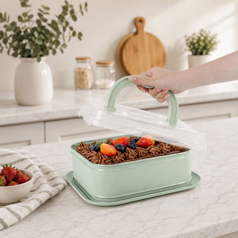 Arow Sweetcase Plastik Kapaklı Kek Kalıbı