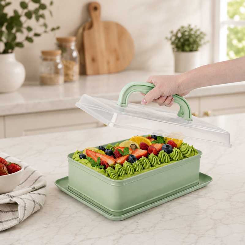 Arow Sweetcase Plastik Kapaklı Kek Kalıbı
